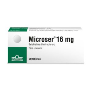 MICROSER 16 MG X 20 TAB (BETAHISTINA) (GRUNENTHAL)