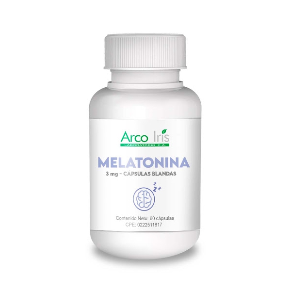 MELATONINA 3MG X 60 CAP BLANDAS (ARCO IRIS)