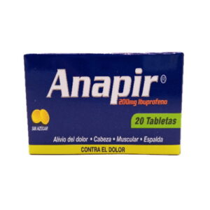 ANAPIR IBUPROFENO 200MG X 20 CAPS (FC PHARMA) (tabletas)