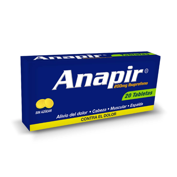 ANAPIR 200MG X 20 CAP (IBUPROFENO)(FC PHARMA)