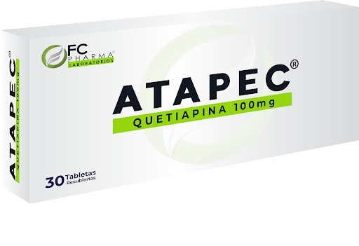ATAPEC 100MG X 30 TAB (QUETIAPINA) (FC PHARMA)