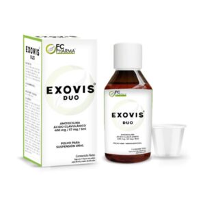 EXOVIS DUO AMOXICILINA/ACIDO CLAVU 400MG/57MG/5ML 50ML PED (FC PHARMA)(JARABES)
