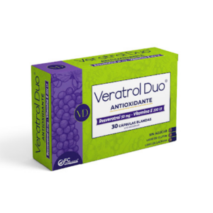 VERATROL DUO 50MG/200UI X 30 CAP (RESVERATROL/VITAMINA E)(FC PHARMA)