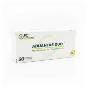 ADUANTAS DUO (ATORVASTATINA 20MG – EZETIMIBA 10MG) X 30 TAB (FC LABORATORIOS)