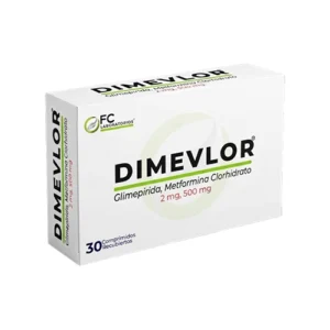 DIMEVLOR COMP 2MG/500MG X 30 FC