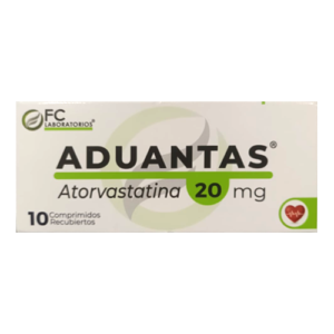 ADUANTAS 20MG X 10 COMP (ATORVASTATINA) (FC PHARMA)