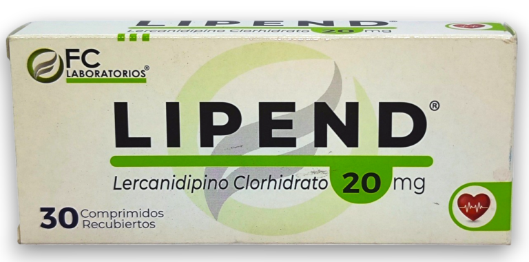 LIPEND ( LECARNIDIPINO CLORHIDRATO) 20 MG  X 30 TAB (FC LABORATORIOS)