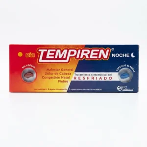 TEMPIREN DIA – NOCHE  X 9 CAP  (CLOREFENIRAMINA/ACETAMINOFEN) (FC PHARMA)