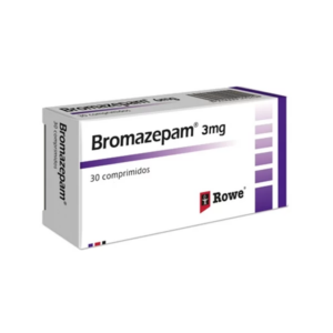 BROMAZEPAM 3MG X 30 COMP (ROWE)(PSICOTROPICOS)