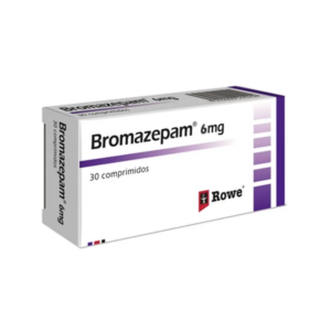 BROMAZEPAM 6MG X 30 COM (ROWE)(PSICOTROPICOS)