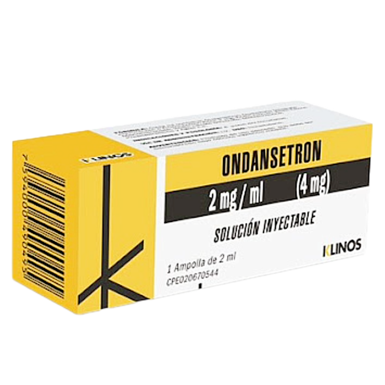 ONDANSETRON 4 MG 2 MG/ML X 1 AMP (AMPOLLAS) (KLINOS)