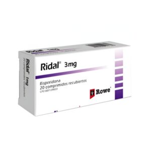 RIDAL 3MG X 20 TAB (RISPERIDONA)(ROWE)(TABLETAS)