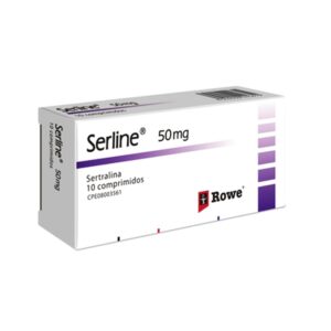 SERLINE 50MG X 10 COMP (SERTRALINA)(ROWE)(TABLETAS)