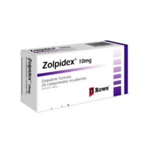 ZOLPIDEX 10MG X 10 COMP (ZOLPIDEM)(ROWE)(PSICOTROPICOS)