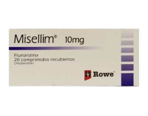 MISELLIM 10MG X 20 COM (FLUNARIZINA) (ROWE) (TABLETAS)