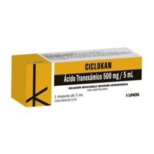 CICLOKAN 500MG X 5ML AMP I .V (ACIDO TRANEXANICO)(KLINOS)