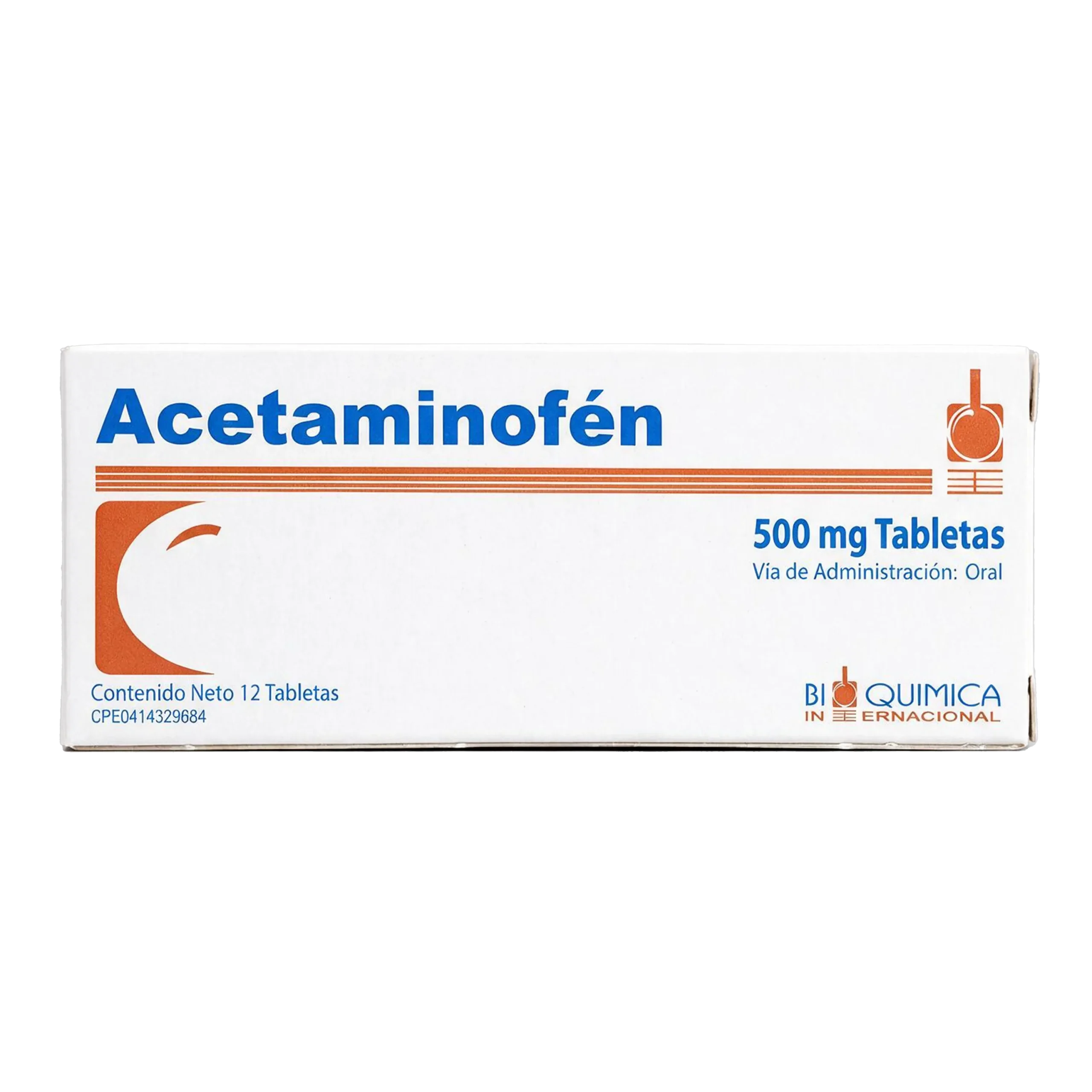 ACETAMINOFEN 500MG X 12 TAB (BIOQUIMICA) (TABLETAS)