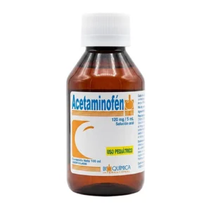 ACETAMINOFEN JBE PED 120MG / 5ML X 120ML (BIOQUIMICA)