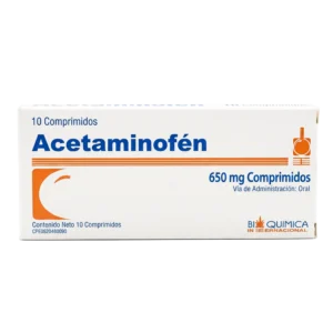 ACETAMINOFEN 650MG X 10 TAB (BIOQUIMICA) (TABLETAS)