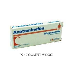 ACETAMINOFEN 650MG X 10 TAB (BIOQUIMICA) (TABLETAS)