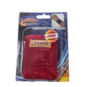 MUÑEQUERA CON CIERRE MAGICO JEAN-ROJA-AZUL (FORMA ELASTICA)