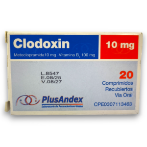 CLODOXIN 10MG X 20 COMP (METOCLOPRAMIDA+B6) (PLUSANDEX)
