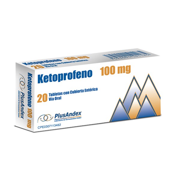 KETOPROFENO 100MG X 20 TAB (PLUSANDEX)