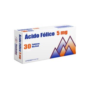 ACIDO FOLICO 5MG X 30 TAB (PLUSANDEX)
