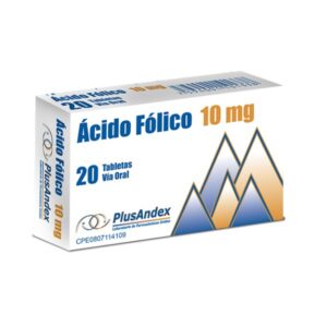 ACIDO FOLICO 10MG X 20 TAB (TABLETAS) (PLUSANDEX)