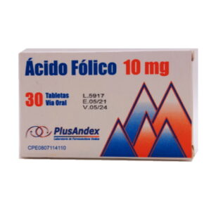 ACIDO FOLICO 10MG X 30 TAB (TABLETAS) (PLUSANDEX)