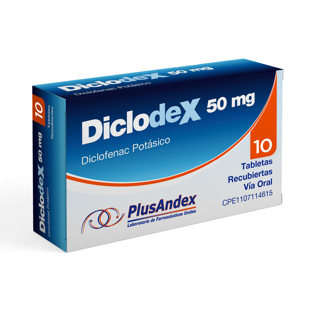 DICLODEX 50MG X 10 TAB (DICLOFENAC POTASICO) (PLUSANDEX)