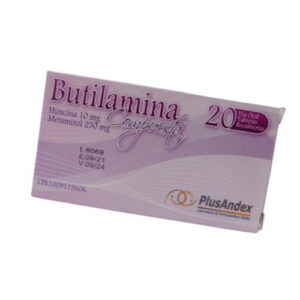 BUTILAMINA COMPUESTA 10MG/250MG X 20 TAB(HIOSCINA-METAMIZOL)(TABLETA)(PLUSANDEX)