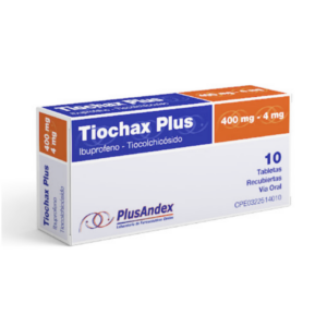 TIOCHAX PLUS 400MG/4MG X 10 COMP(IBUPROFENO/TIOCOLCHICOSIDO)(PLUSANDEX)