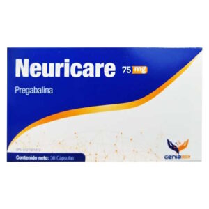 NEURICARE 75MG X 30 CAP (PREGABALINA)(GENIACARE)(TABLETAS)