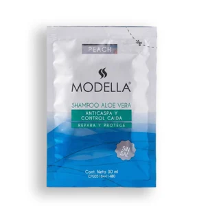 SHAMPOO KERATINA ALOE VERA ANTI CASPA Y CONTROL CAIDA PEACH X 30 ML (MODELLA)