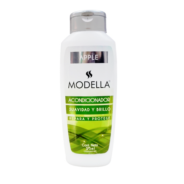 ACONDICIONADOR MANZANA-SUAVIDAD Y BRILLO 375 ML (MODELLA)