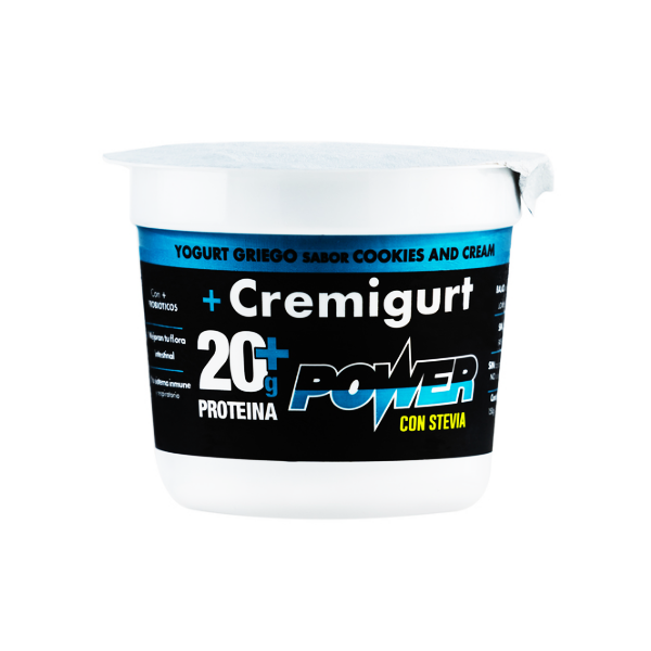 CREMIGURT POWET YOGURT GRIEGO SABOR COOKIES AND CREAM X 150 GR
