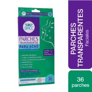 PARCHES FACIALES TRANSPARENTES PARA ACNE CAJA X 36 (BACC)