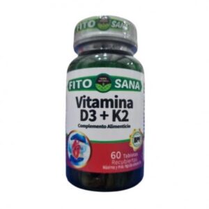 VITAMINA D3 + K2 X 60 TAB (FITOSANA)(TABLETAS)