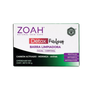 BARRA LIMPIADORA FACIAL Y CORPORAL DETOX PURIFYING 90G (ZOAH)