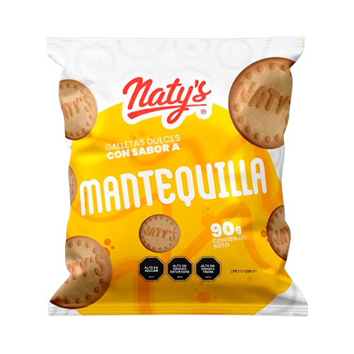 GALLETAS DE MANTEQUILLA 90G NATYS