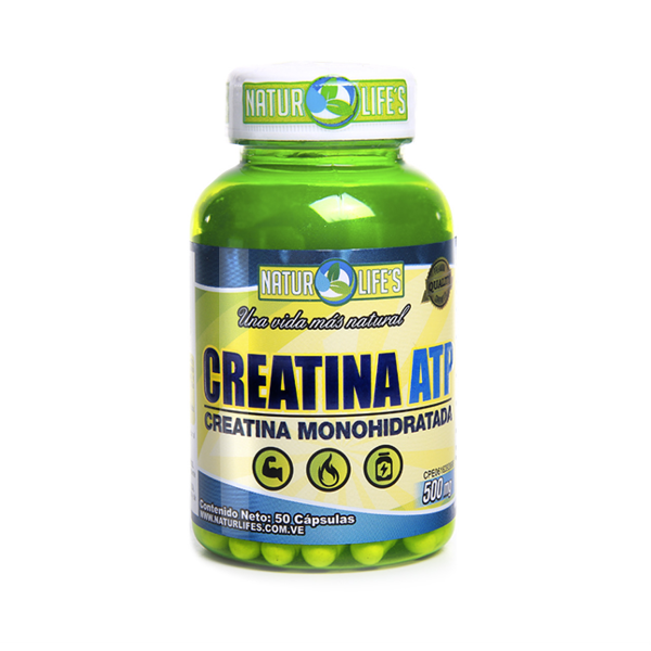 CREATINA ATP 500MG X 50 CAP (CREATINA MONOHIDRATADA)(NATURLIFES)