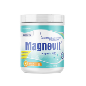 MAGNEVIT ADVANCED 325MG X 300GR POLVO SABOR A NARANJA (MAGNESIO)(NATURLIFES)