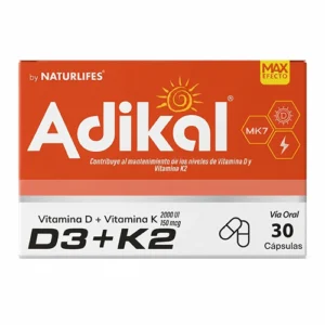 ADIKAL (VITAMINA D3 + K2) X 30 CAP (NATURLIFES)