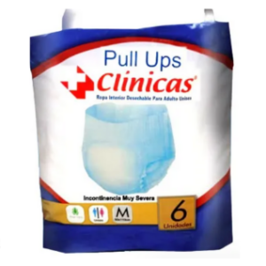 PAÑAL PULL UPS CLINICAS.X 6 UNI TALLA M