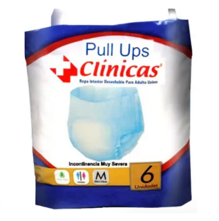 PAÑAL PULL UPS CLINICAS.X 6 UNI TALLA M