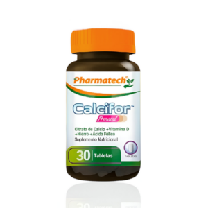 CALCIFOR PRENATAL X 30 TAB (CALCIO, VIT D3, HIERRO, ACI FOLICO)(PHARMATECH)