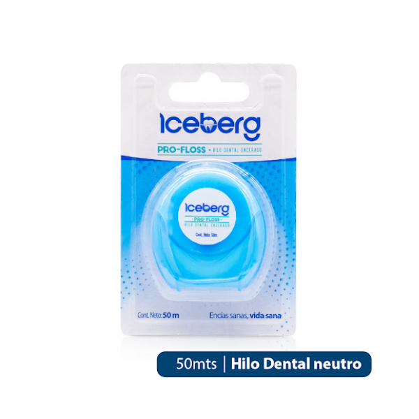 HILO DENTAL ENCERADO PRO-FLOSS 50M AZUL (ICEBERG)