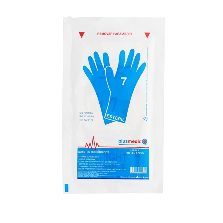 GUANTES QUIRURGICOS ESTERIL TALLA 7 (PLUSMEDIC)