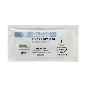 SUTURA PROLENE POLYPORPILENE 1 AGUJA CURVA (BLESS) (8425T)